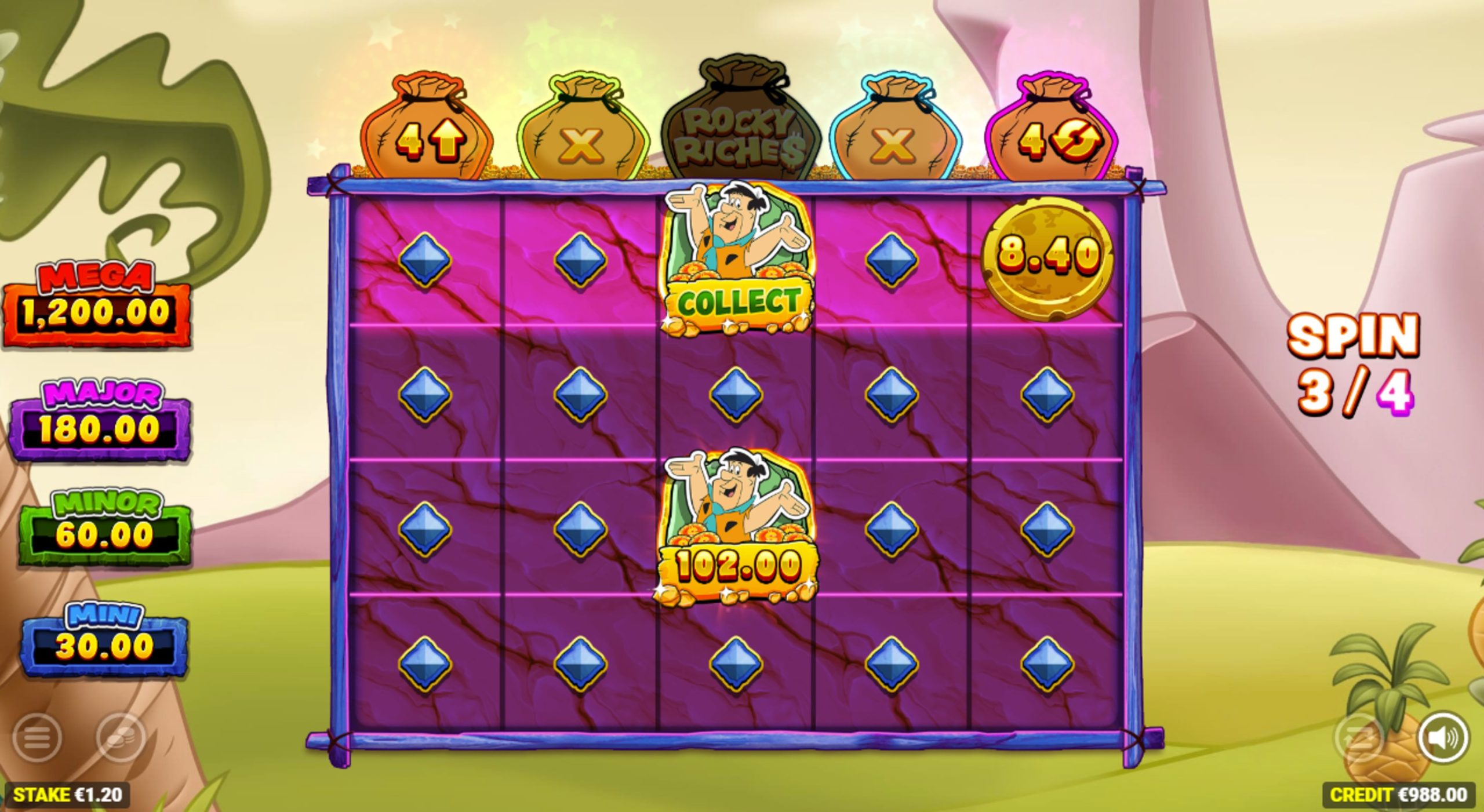 the flintstones rocky riches bonus