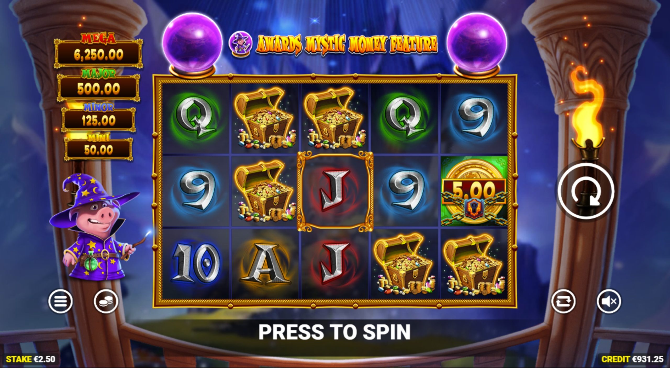 the pig wizard cash lock slot