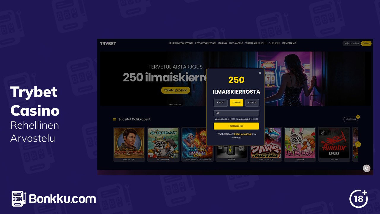 trybet casino arvostelu
