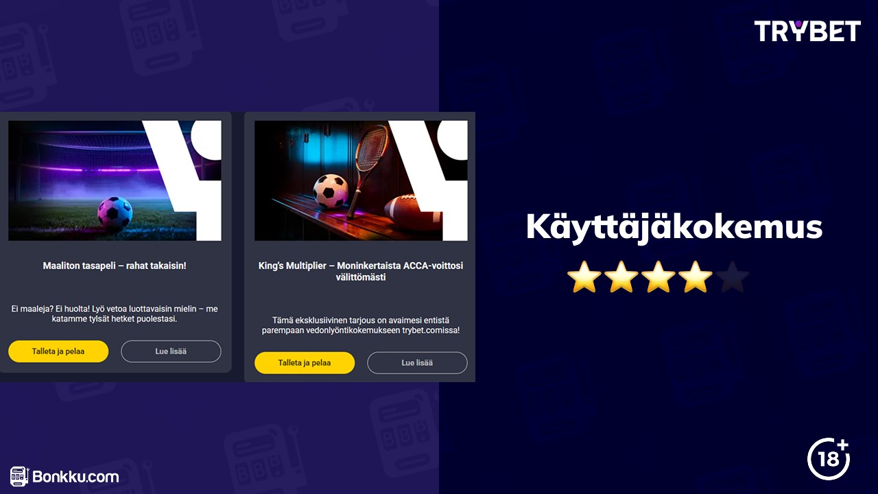 trybet casino käyttäjäkokemus