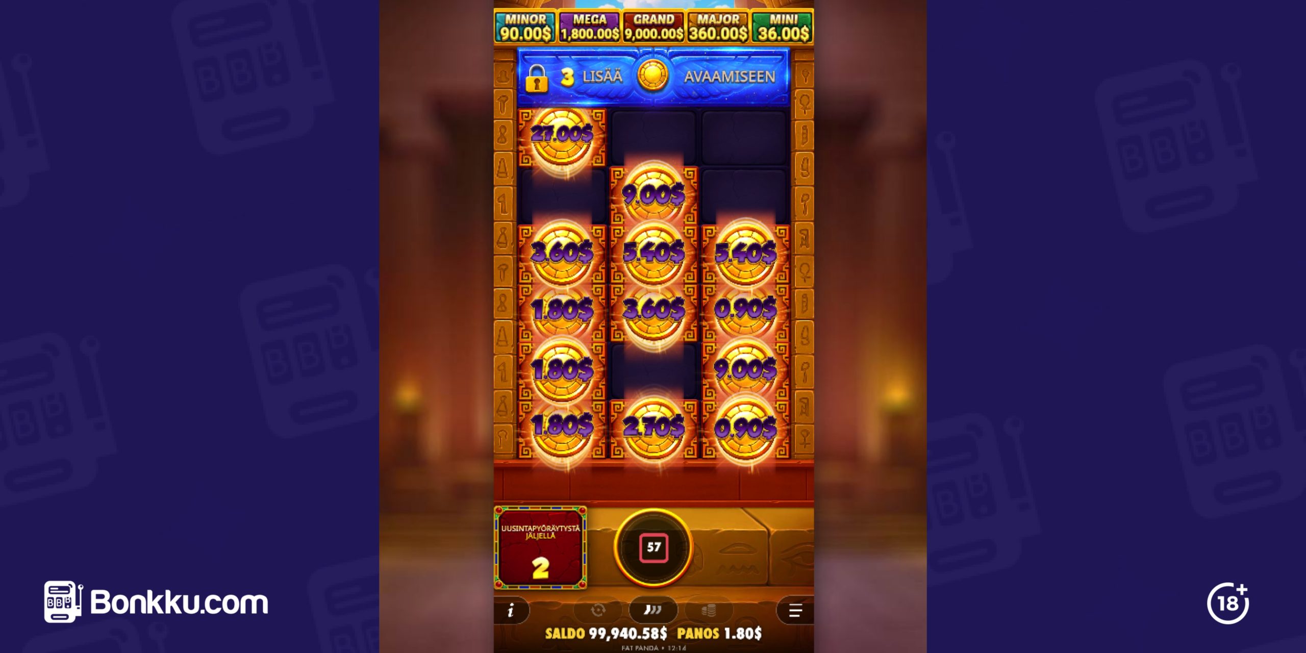 tuts treasure tower bonus