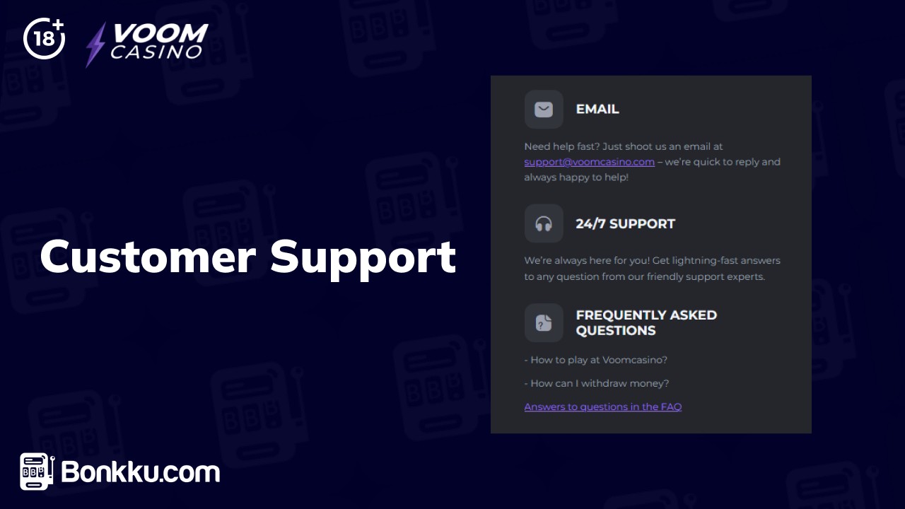 voom casino customer support