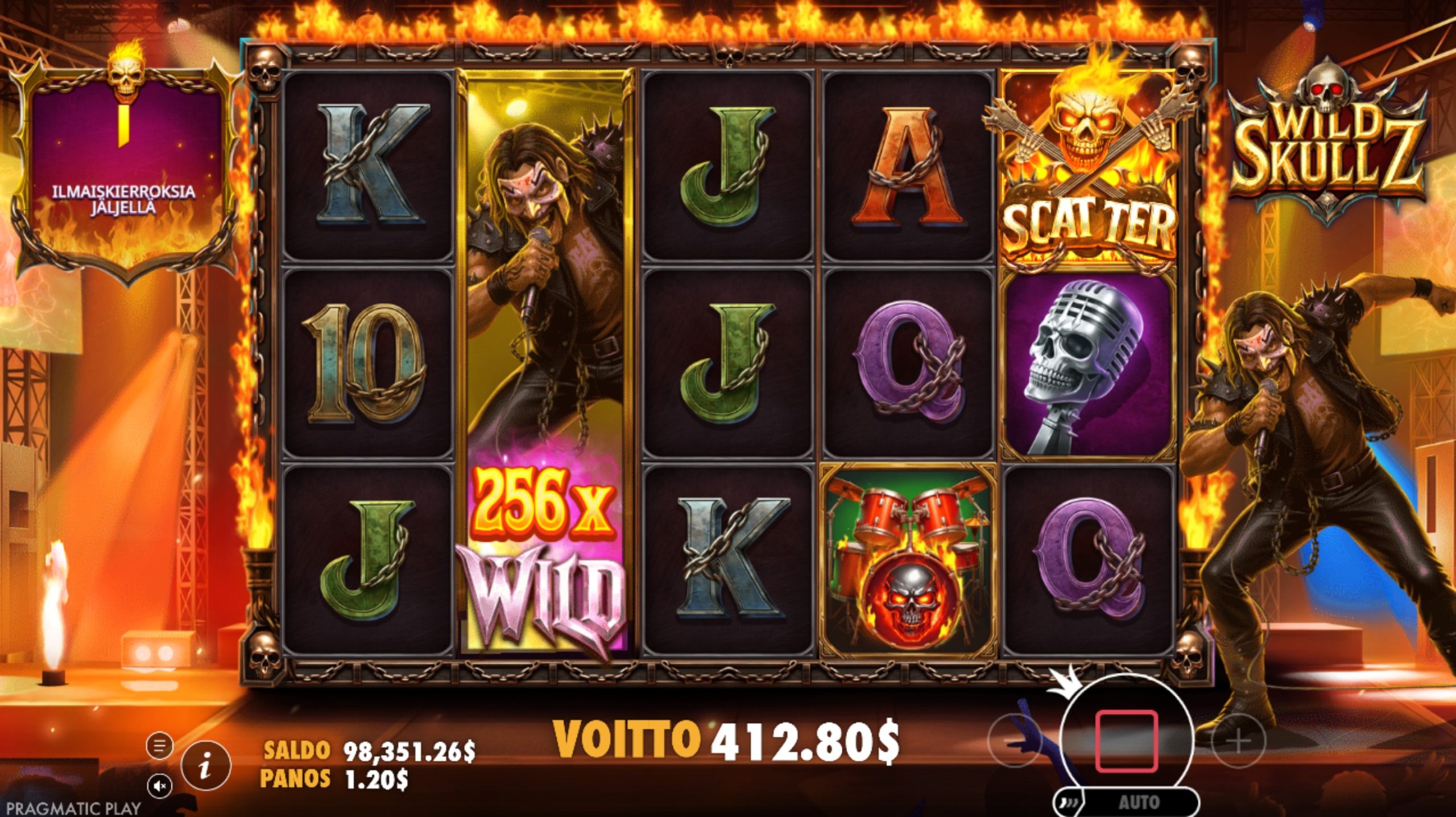 wild skullz bonus