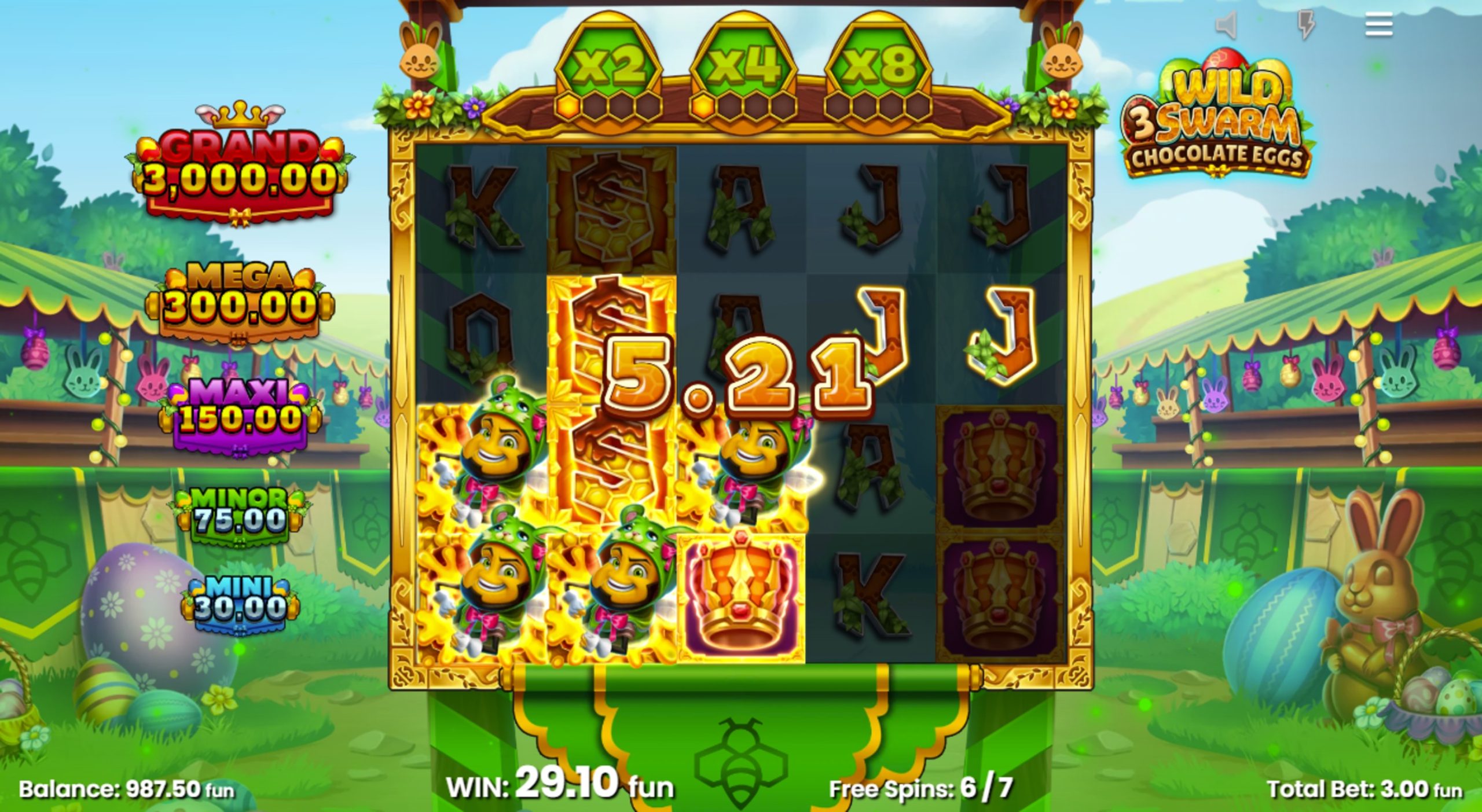 wild swarm 3 chocolate eggs bonus