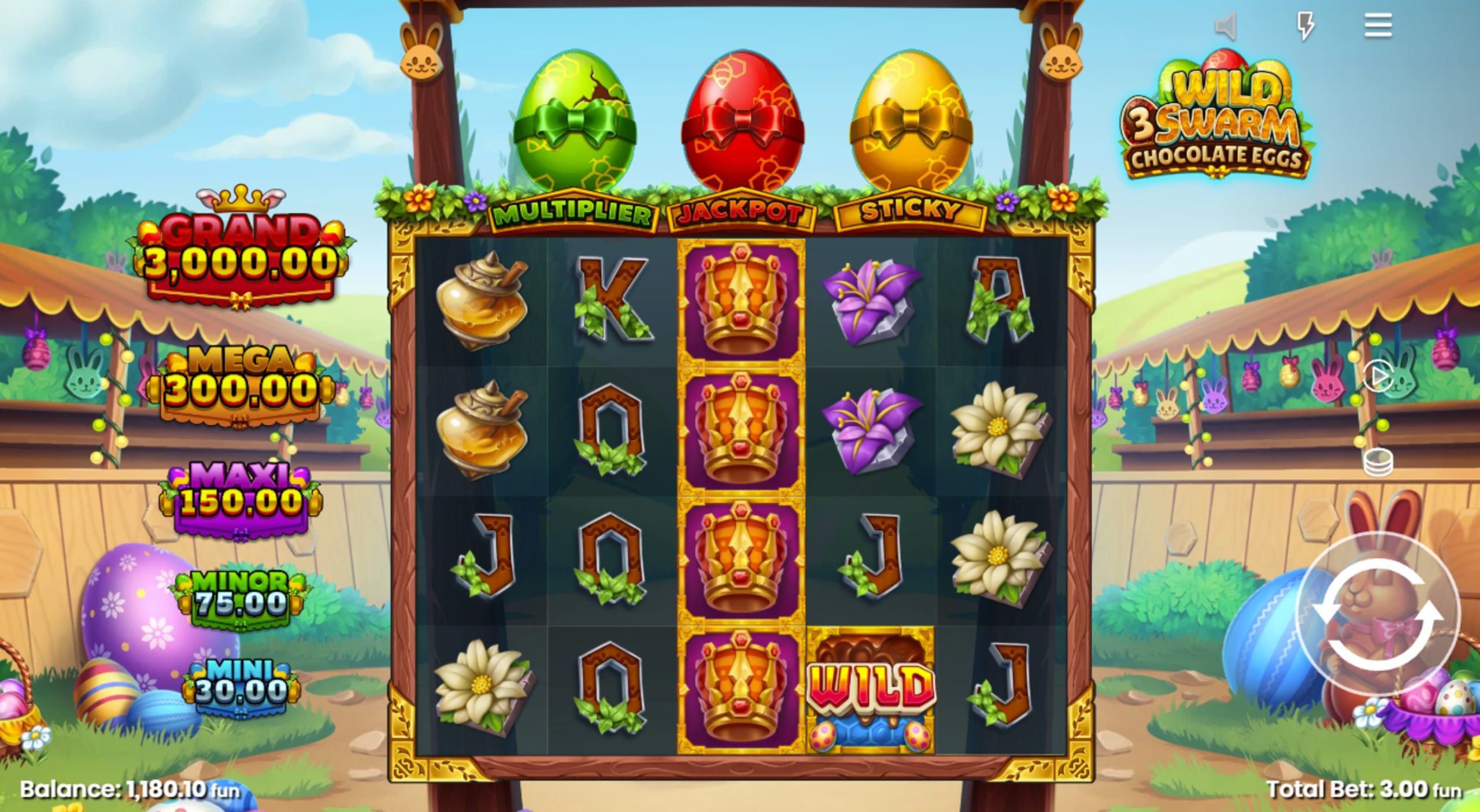 wild swarm 3 chocolate eggs slot