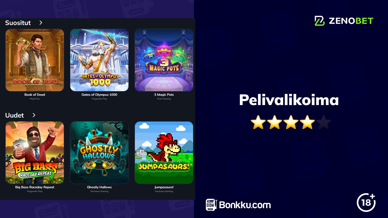zenobet pelivalikoima