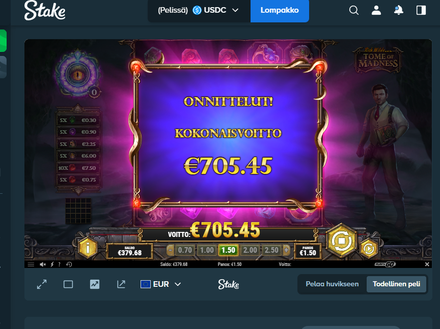 Big wins screenshot