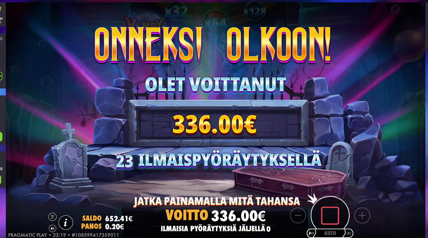 Big wins screenshot