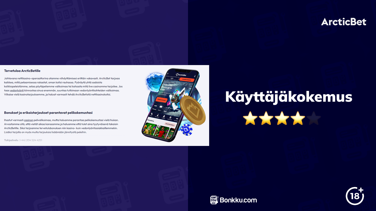 arcticbet casino käyttäjäkokemus