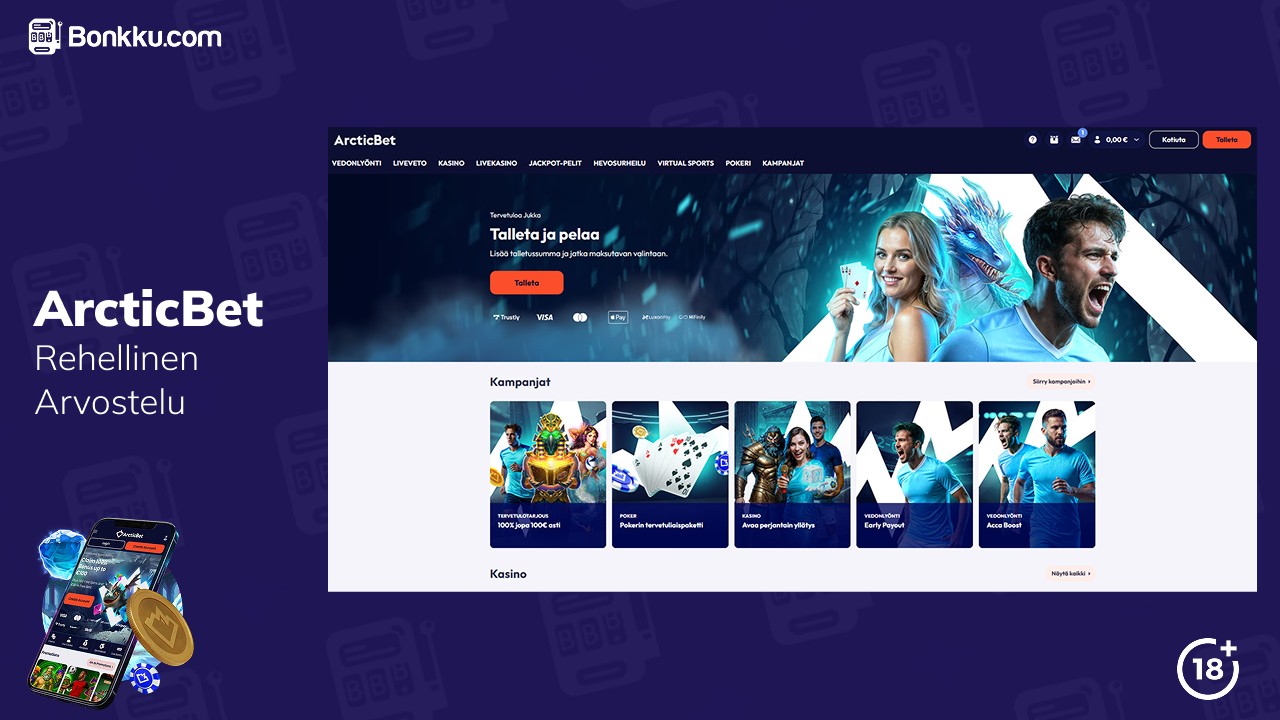 arcticbet casino arvostelu