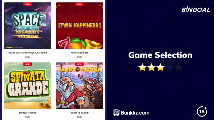 bingoal game selection