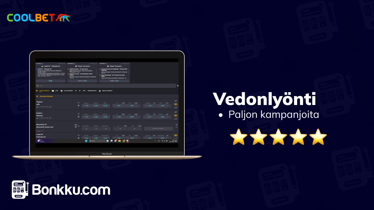 coolbet vedonlyönti
