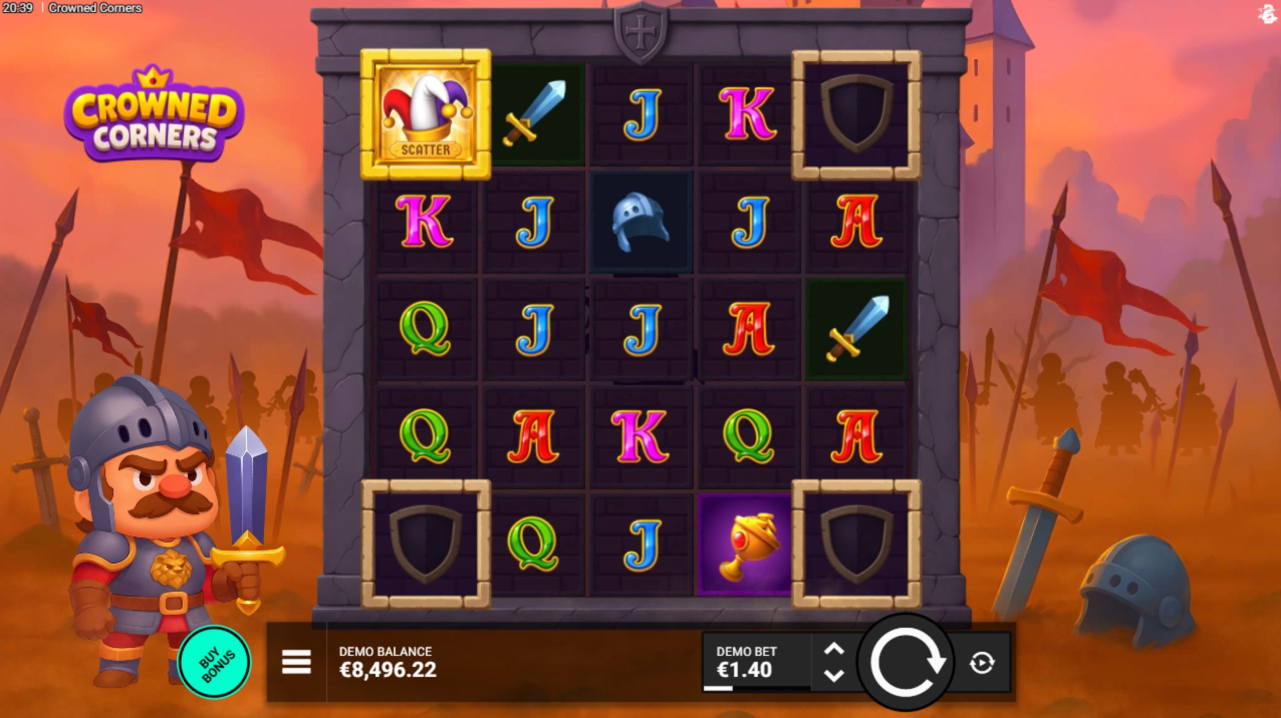 crowned corners slot