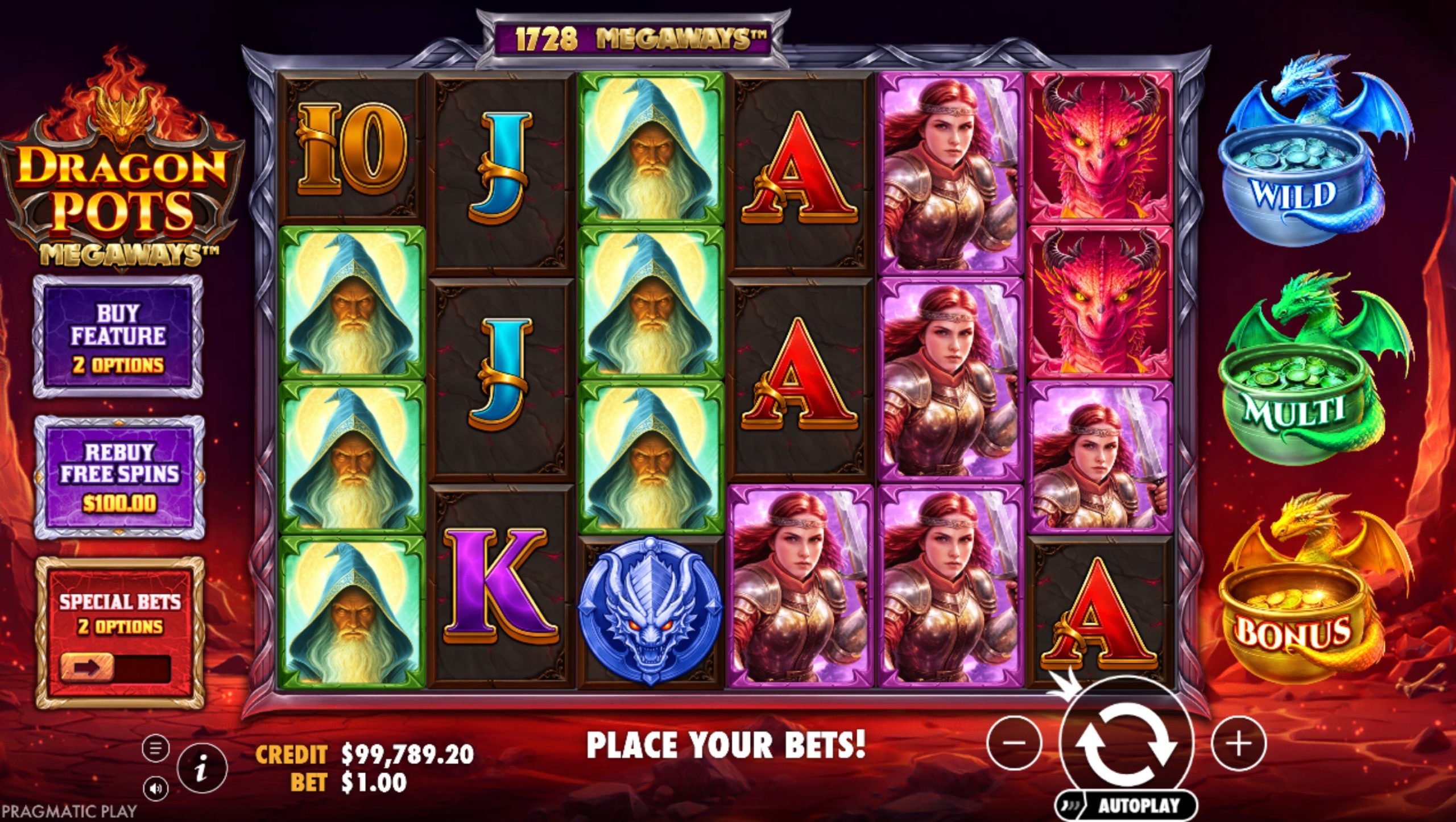 dragon pots megaways slot