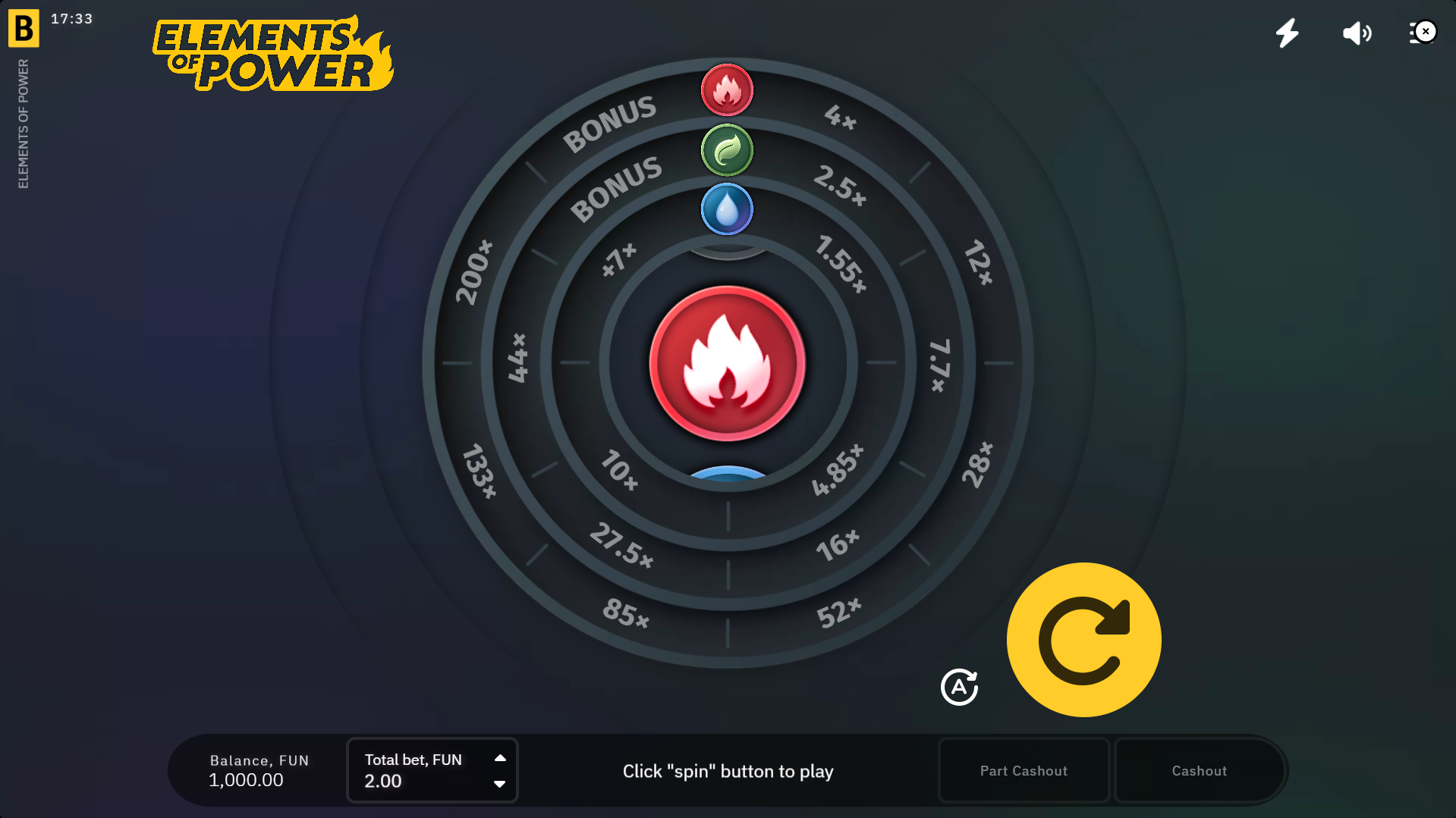 elements of power slot