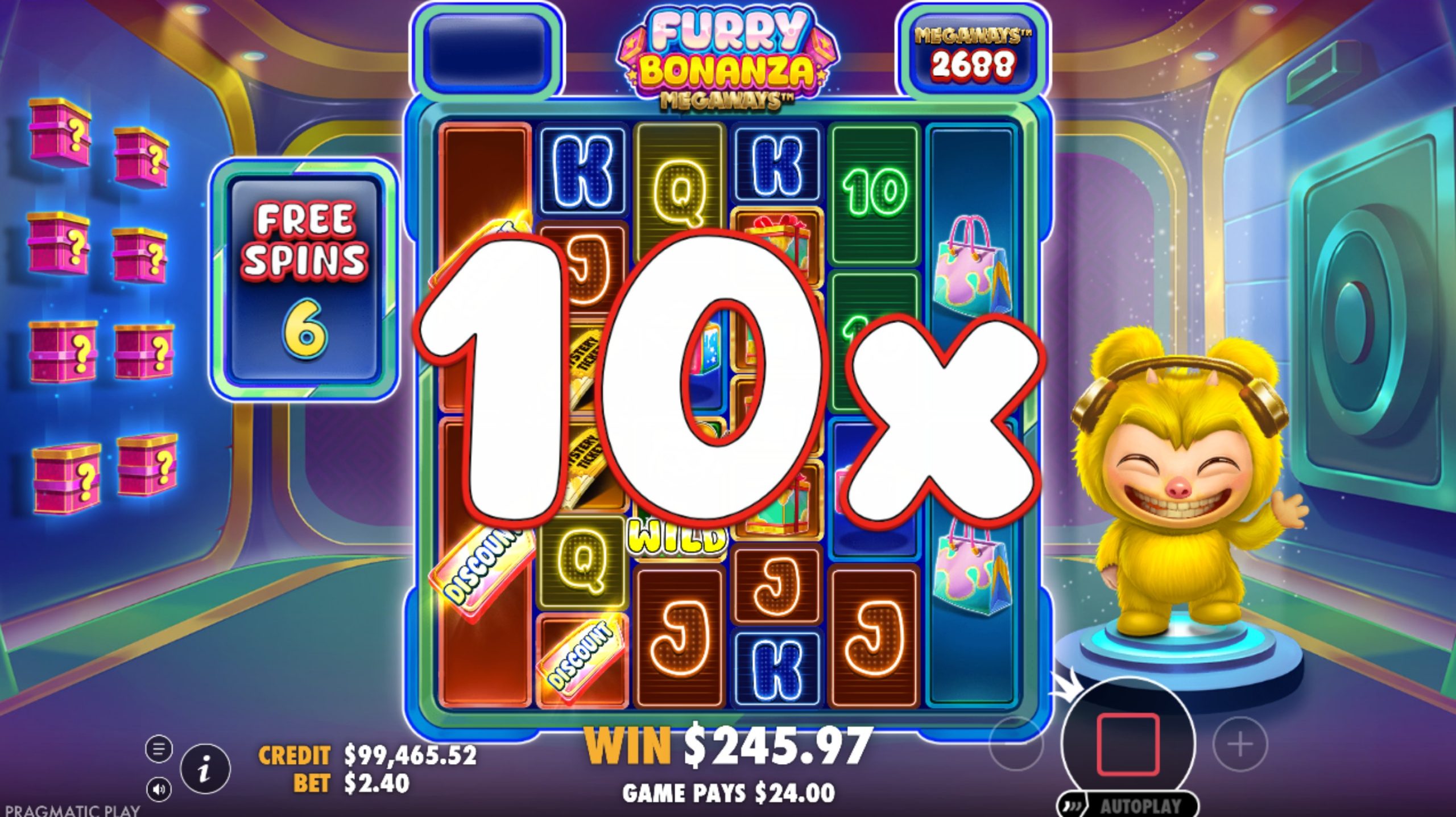 furry bonanza megaways bonus