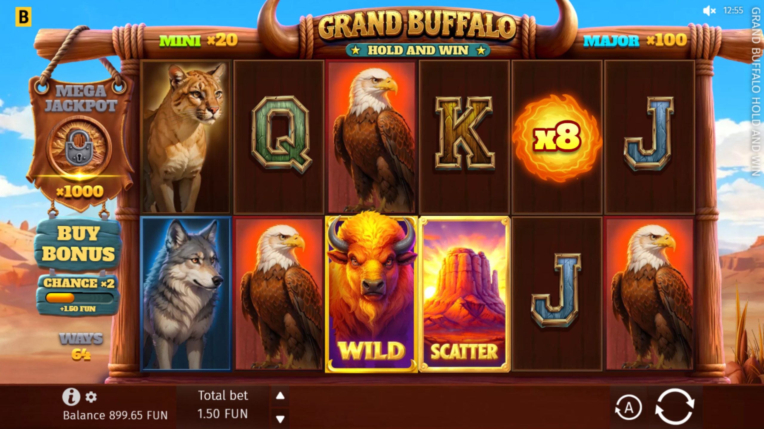 grand buffalo hold and win slot