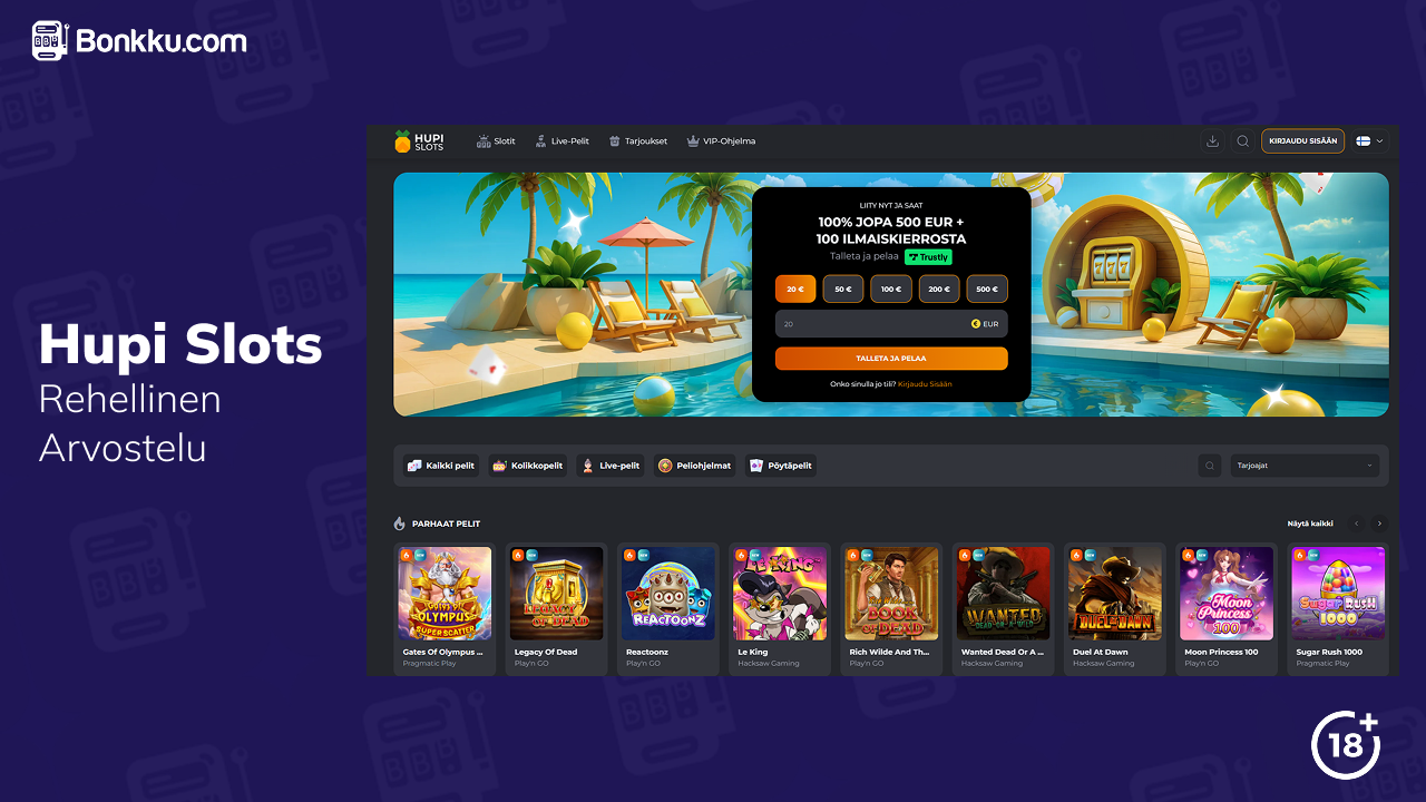 hupi slots casino arvostelu