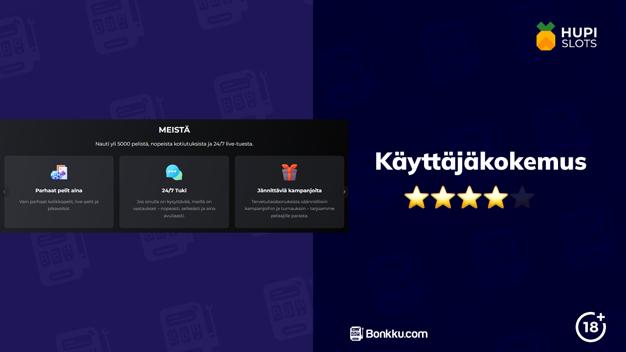 hupi slots casino käyttäjäkokemus