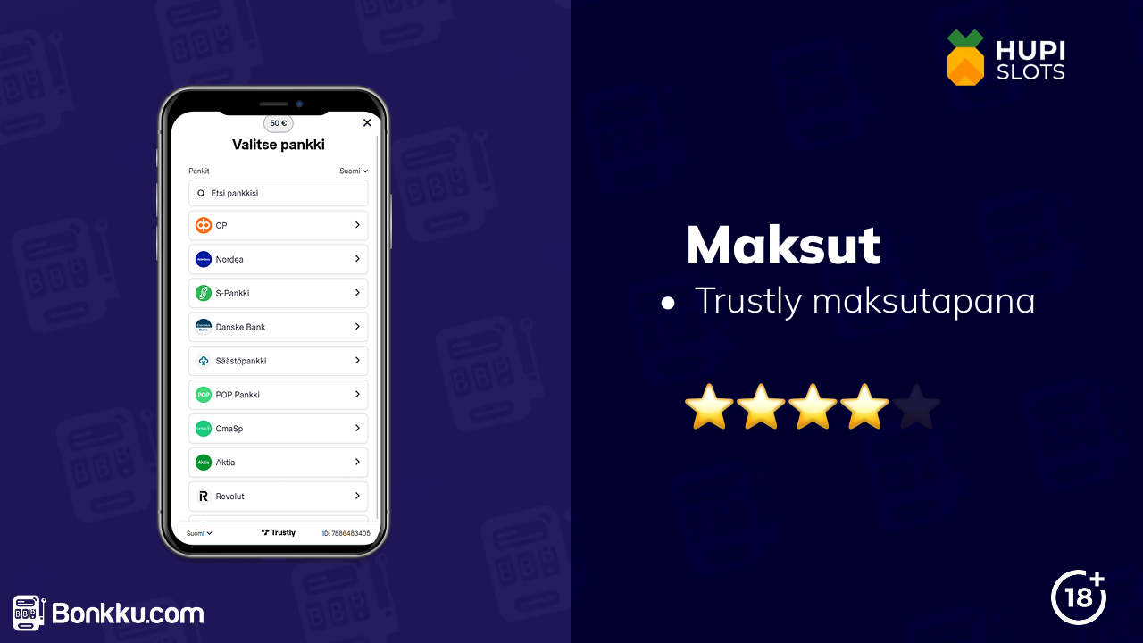 hupi slots casino maksut
