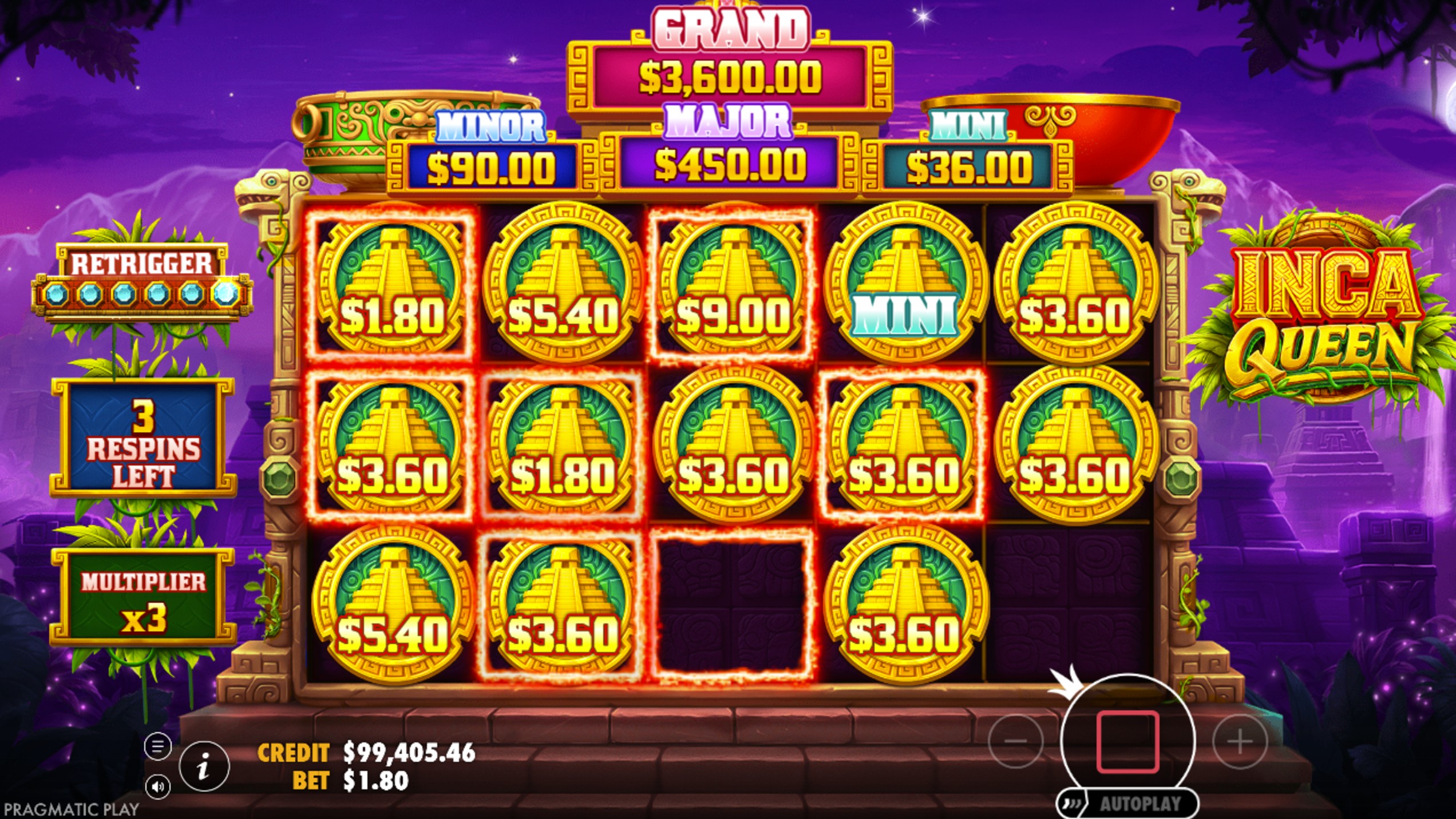 inca queen bonus