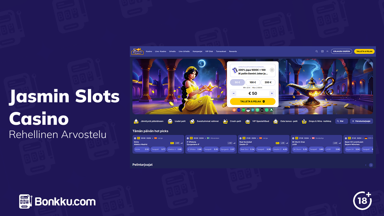 jasmin slots casino arvostelu