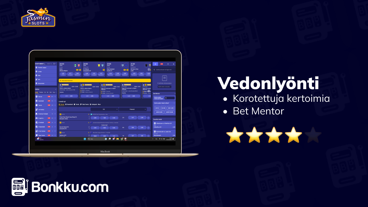 Jasmin slots vedonlyönti