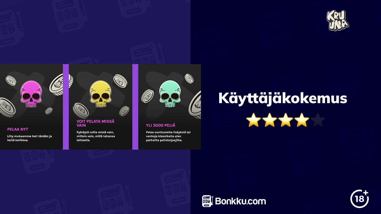 kruuna casino käyttäjäkokemus
