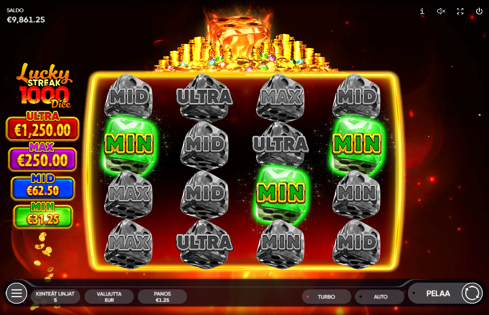 lucky streak 1000 dice bonus