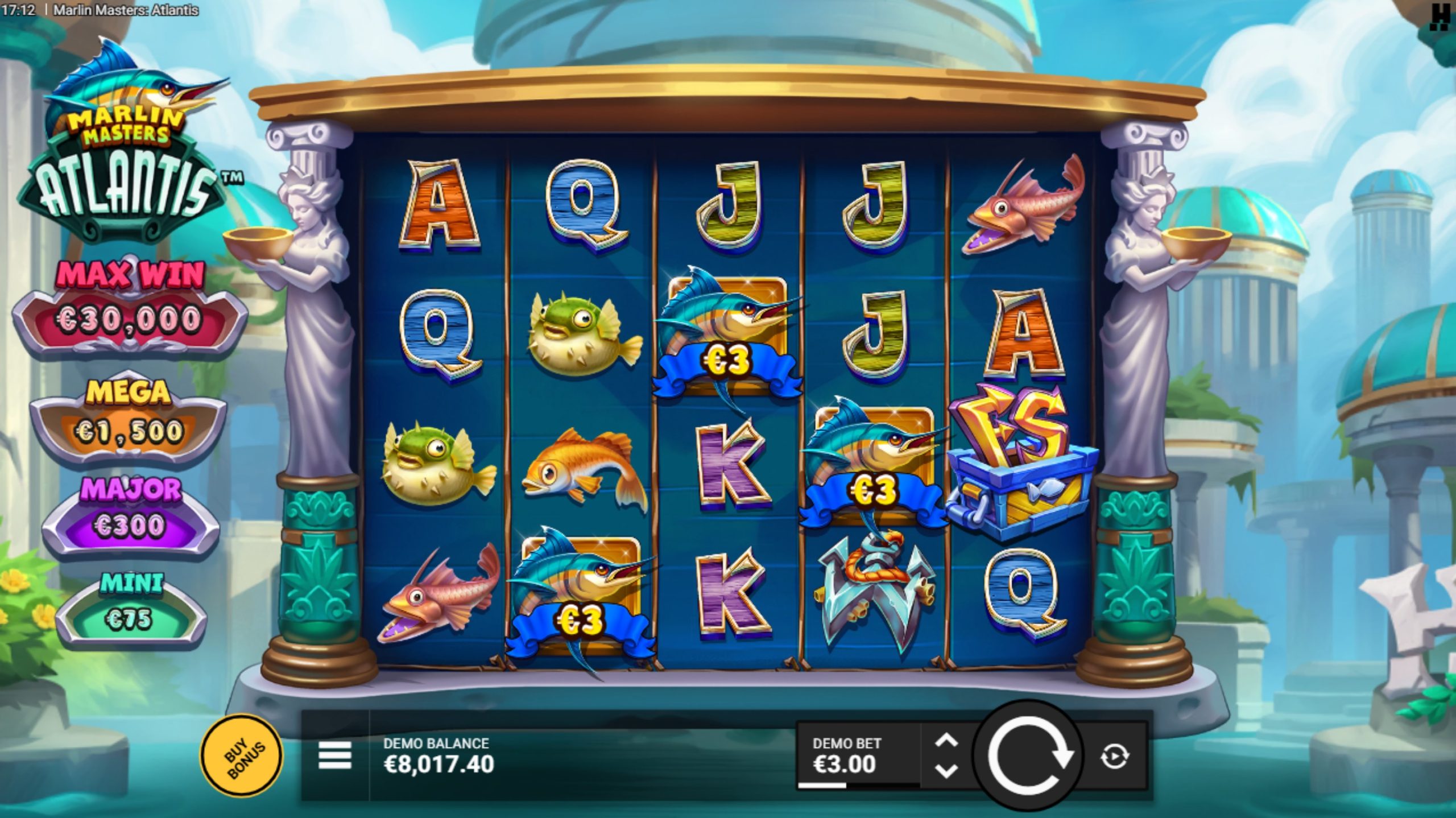marlin masters atlantis slot