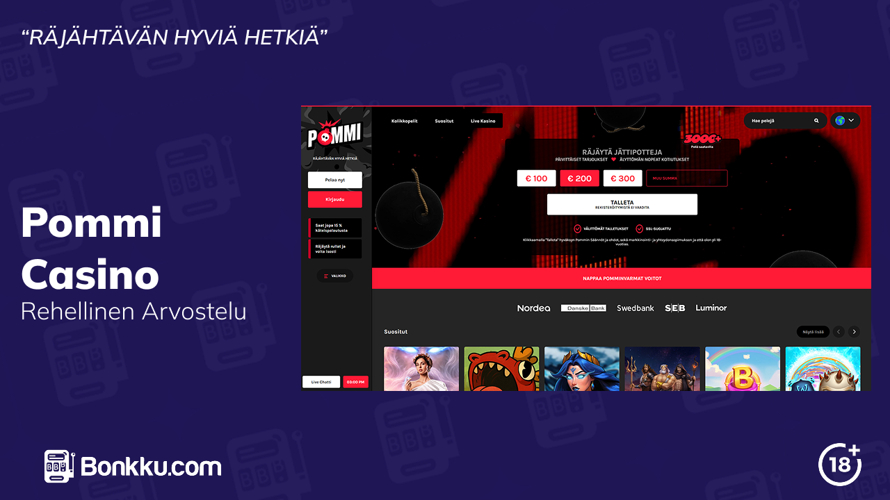 pommi casino arvostelu