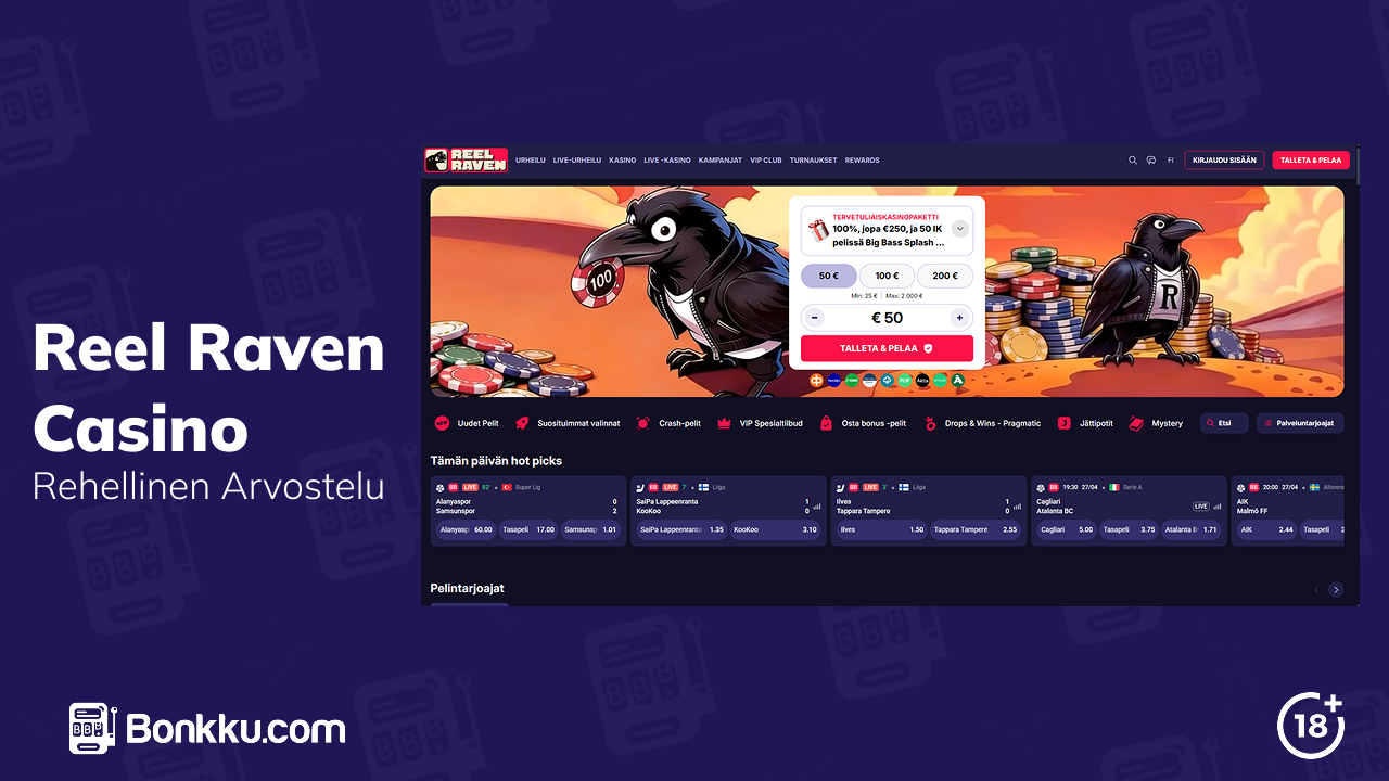 reel raven casino arvostelu