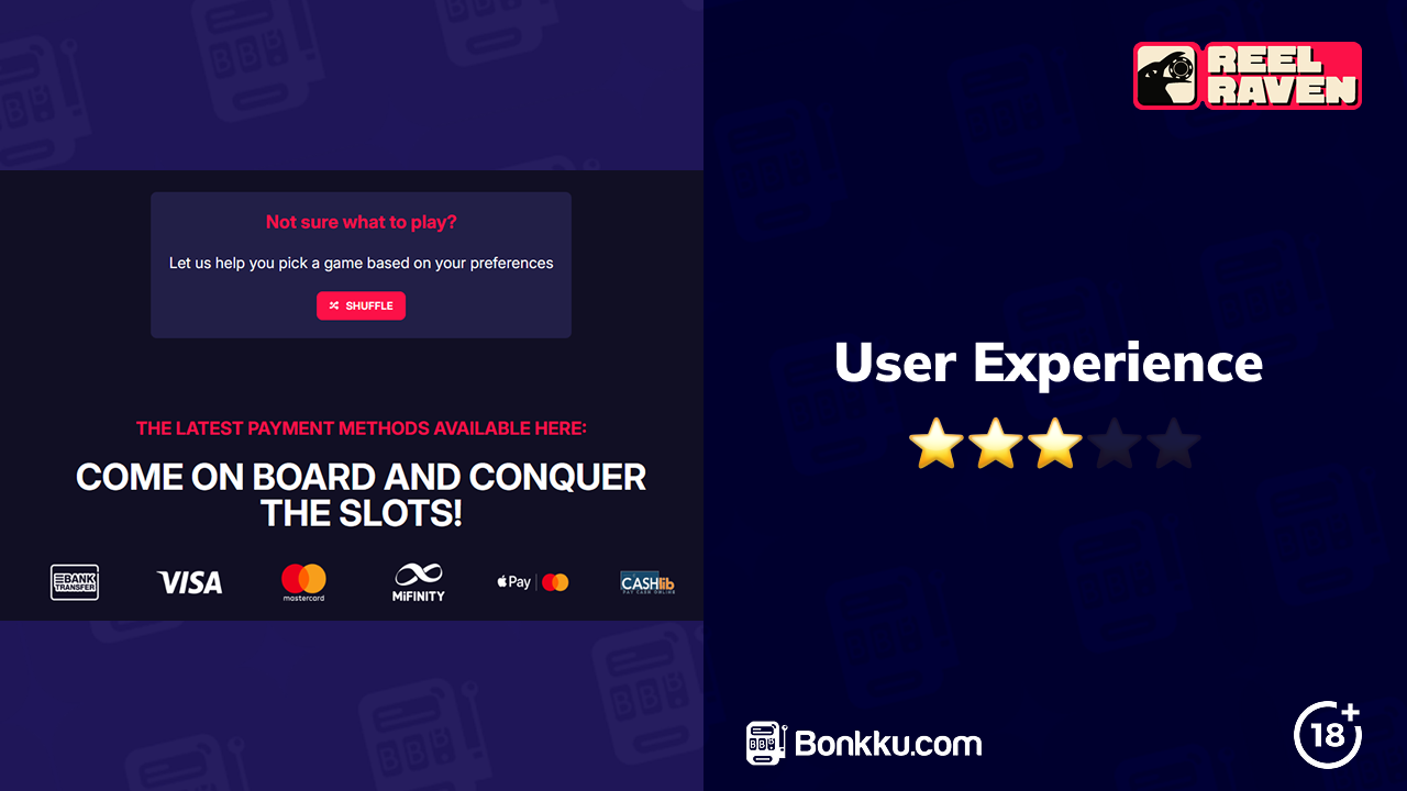 reel raven casino user experience