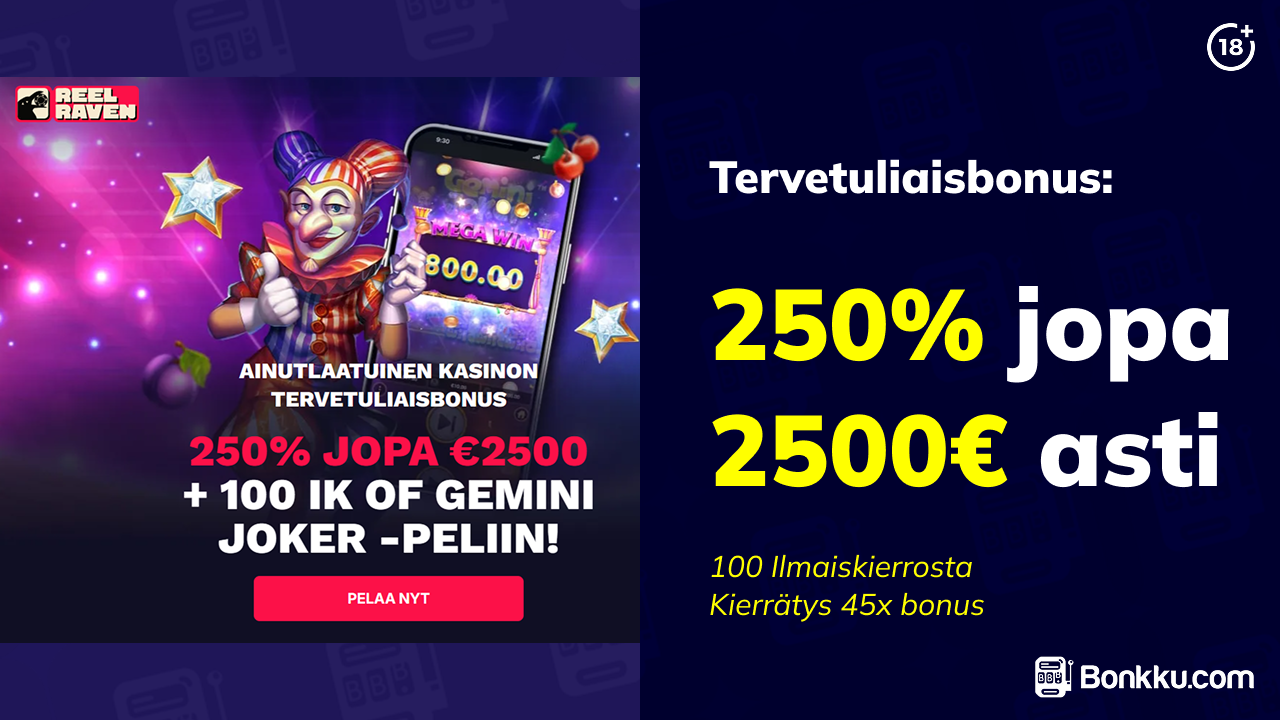 reel raven eksklusiivinen bonus
