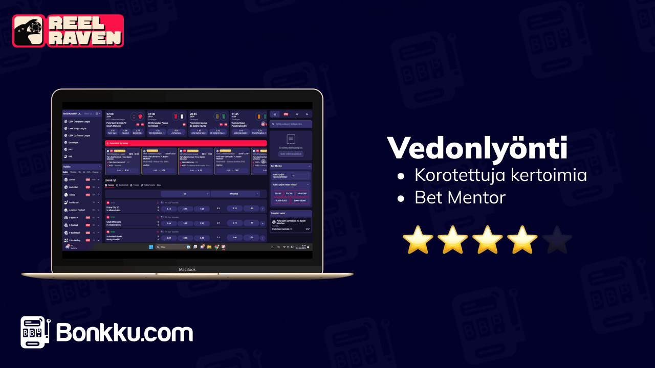 reel raven sports betting