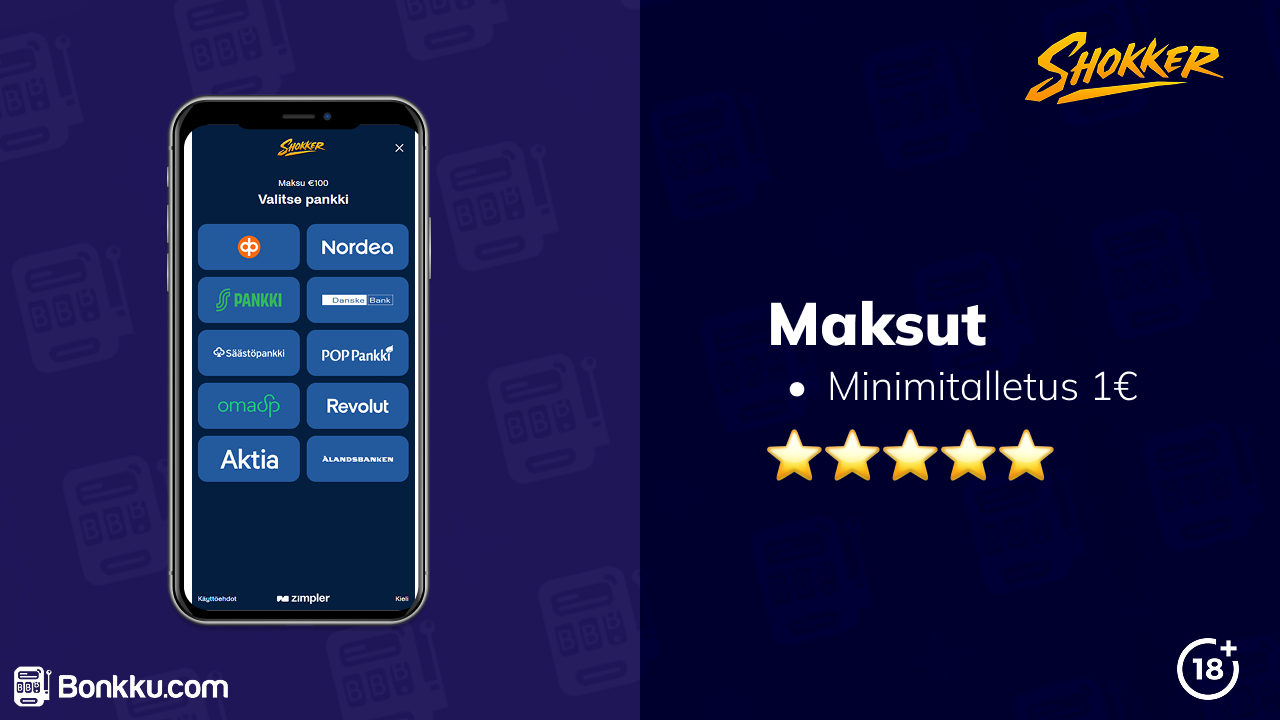 shokker casino kotiutus ja talletus