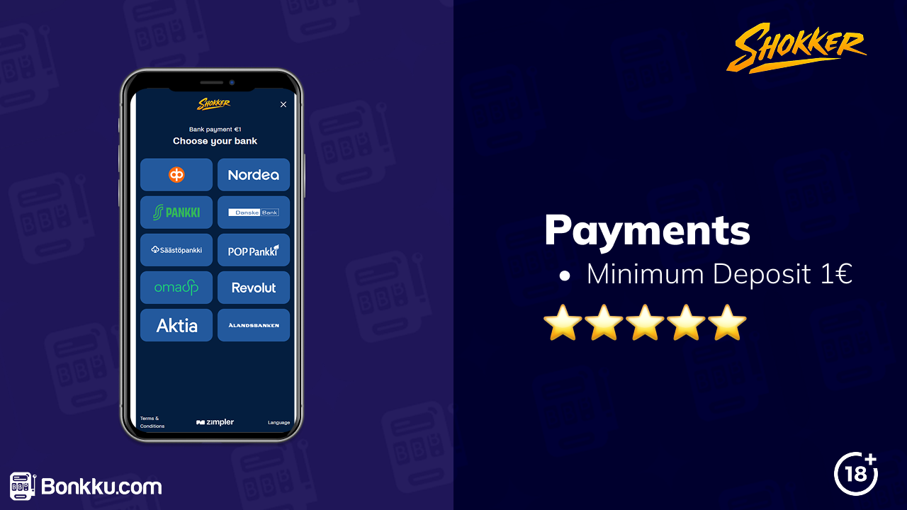 shokker casino payments