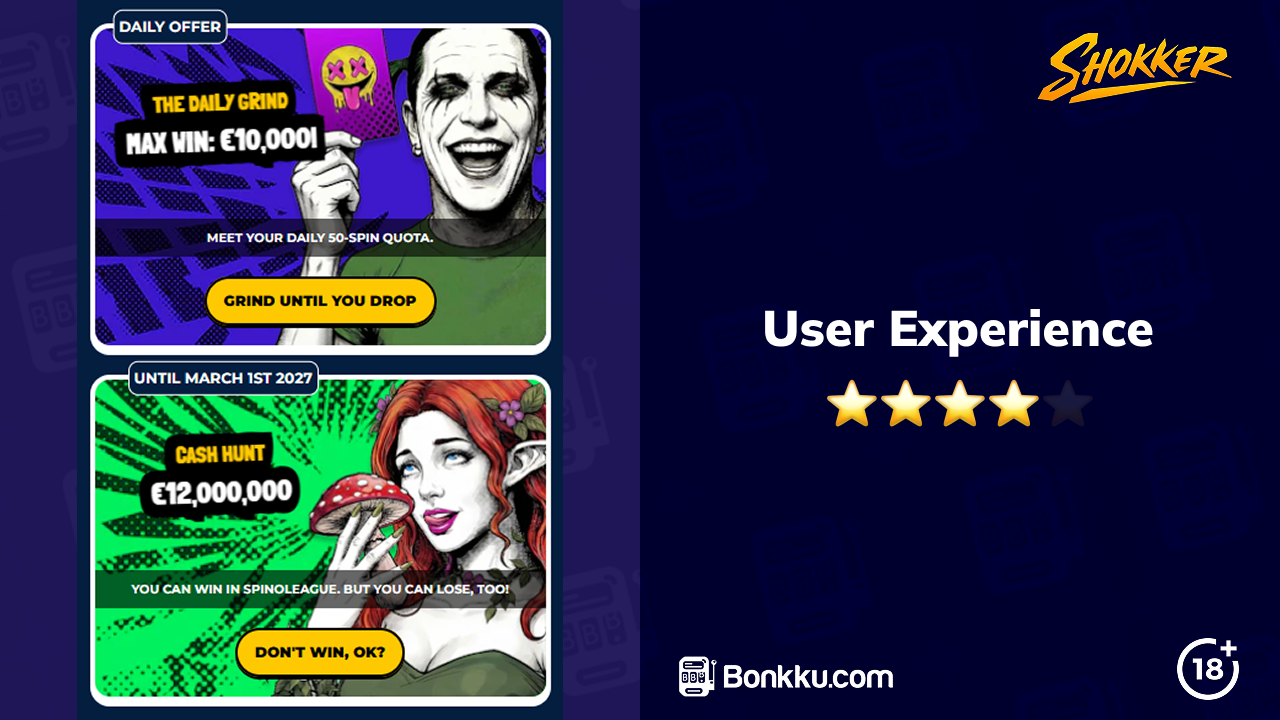 Shokker casino user experience