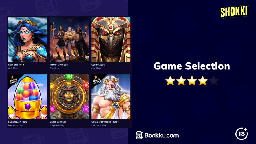 shokki casino game selection