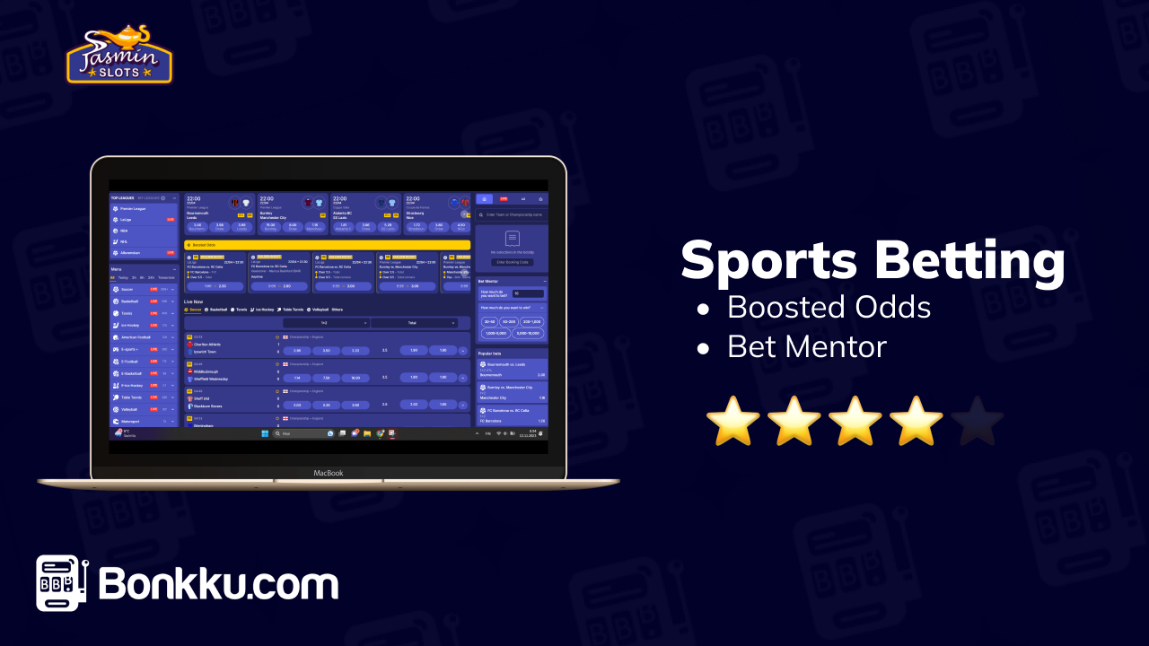 sports betting at jasmin slots