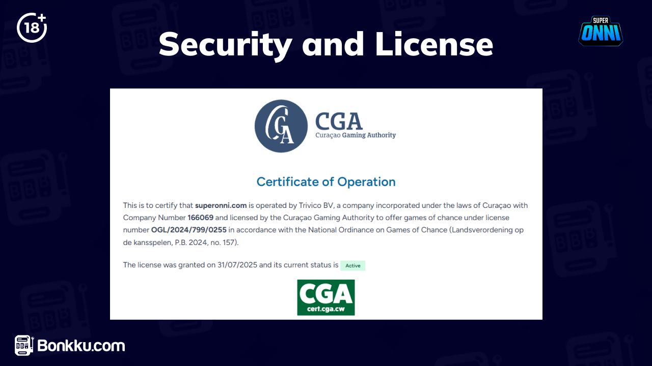 superonni security and license