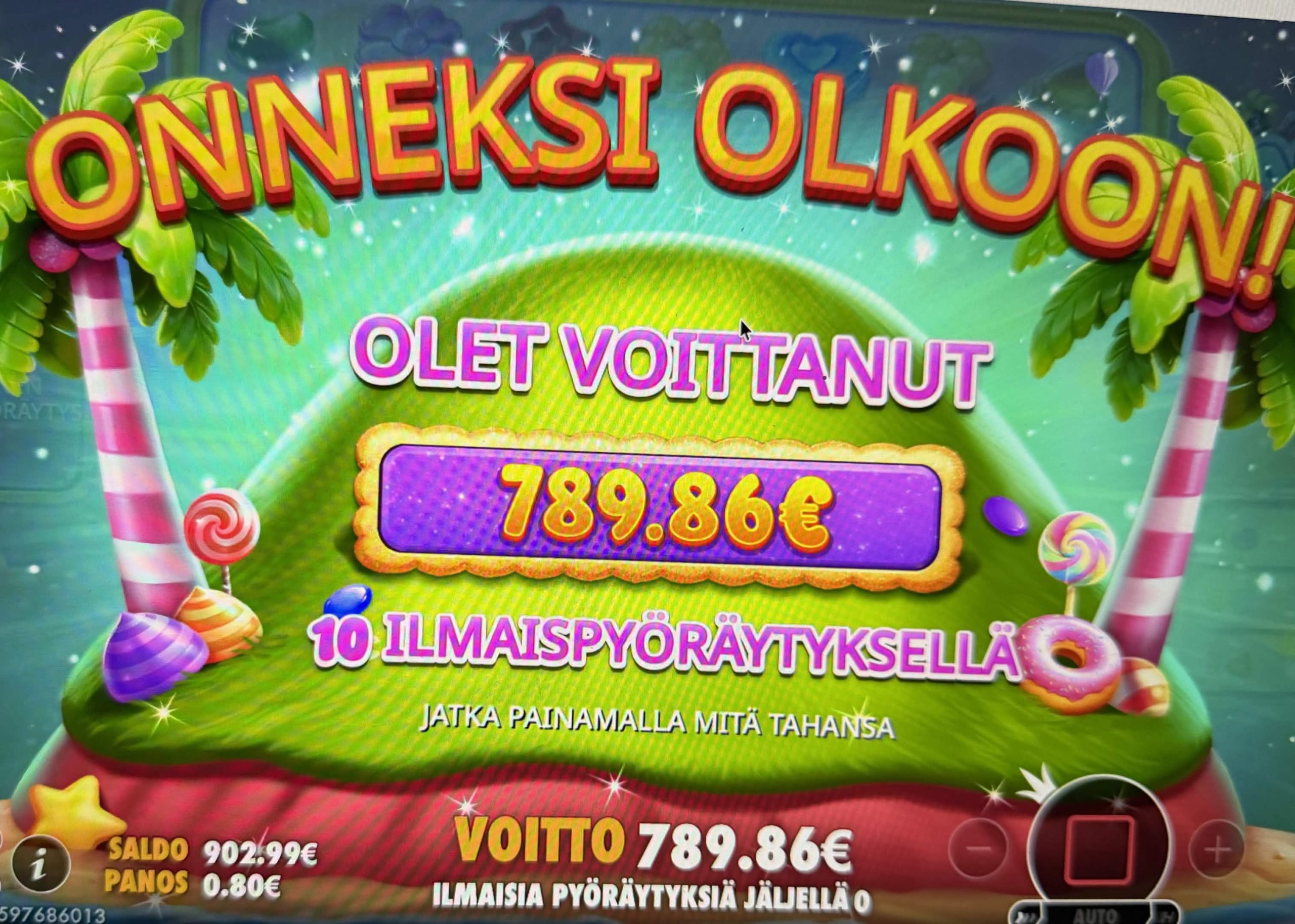 Big wins screenshot