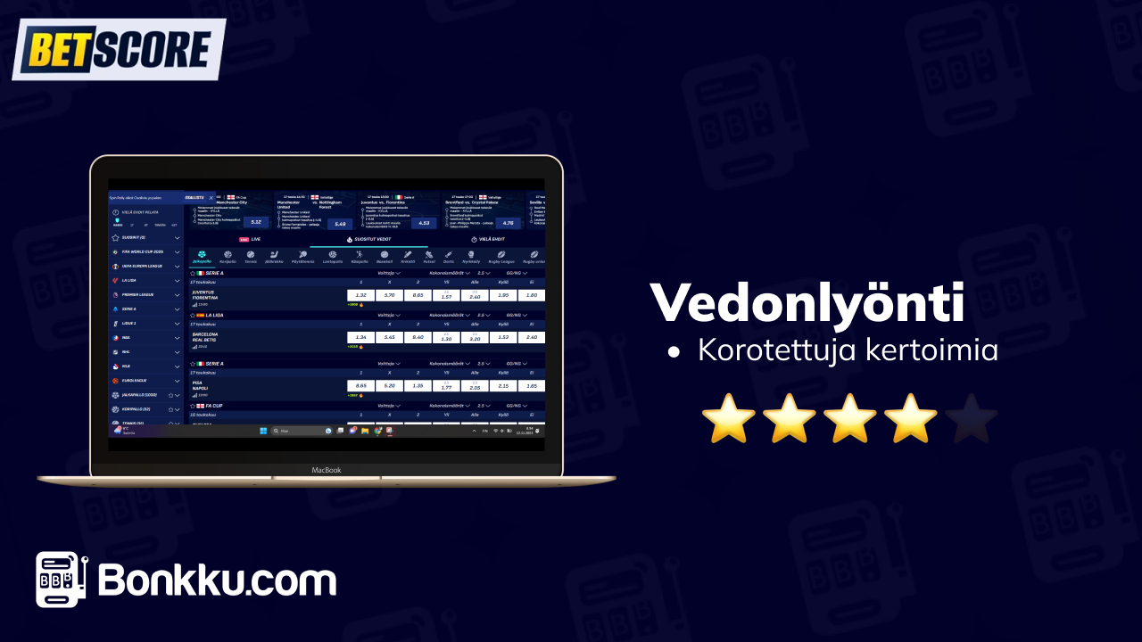 betscore vedonlyönti