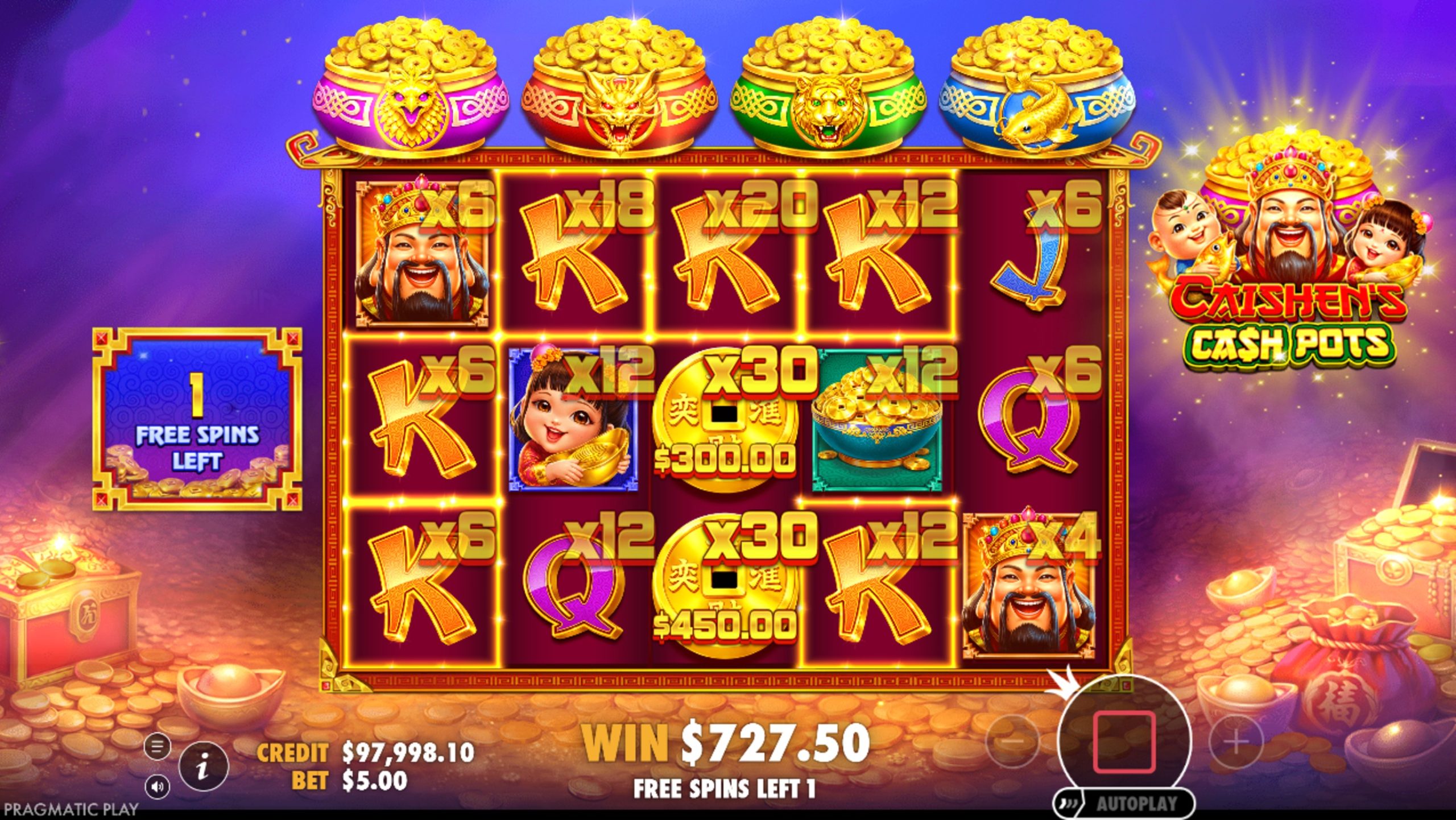 caishens cash pots bonus