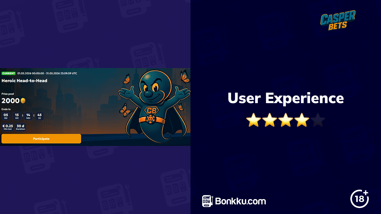 casper bets casino user experience