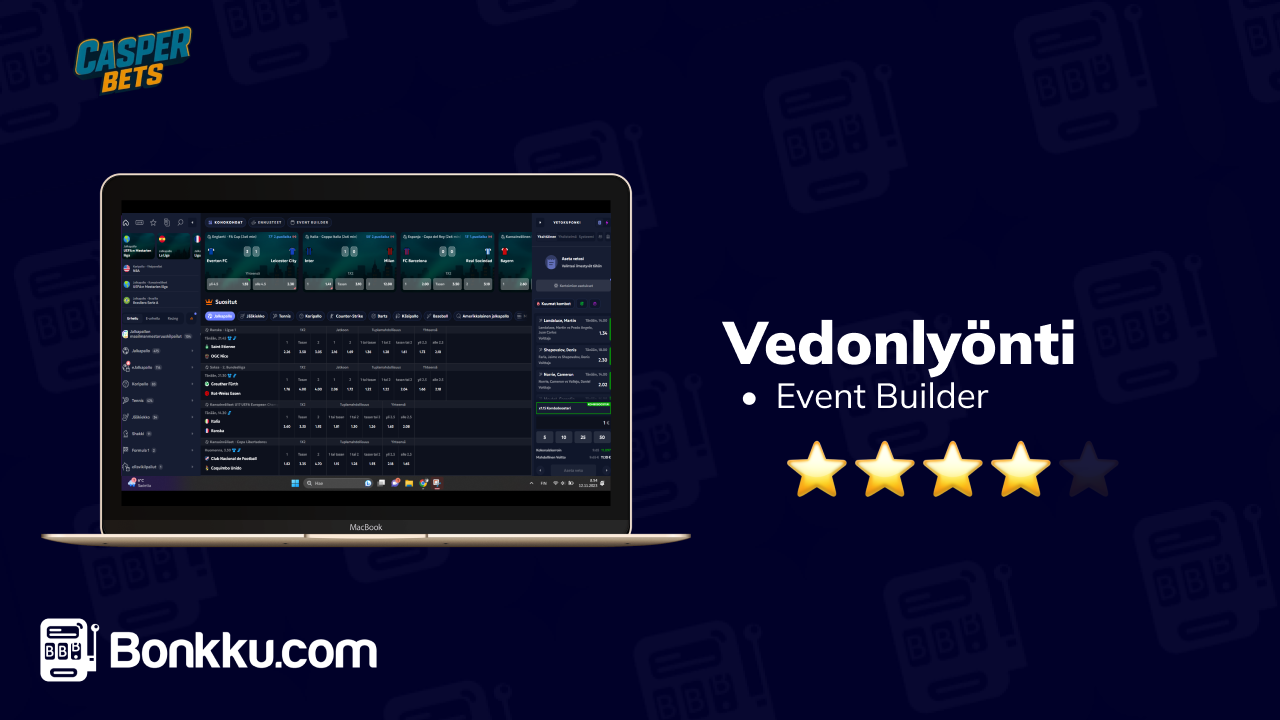 casped bets vedonlyönti