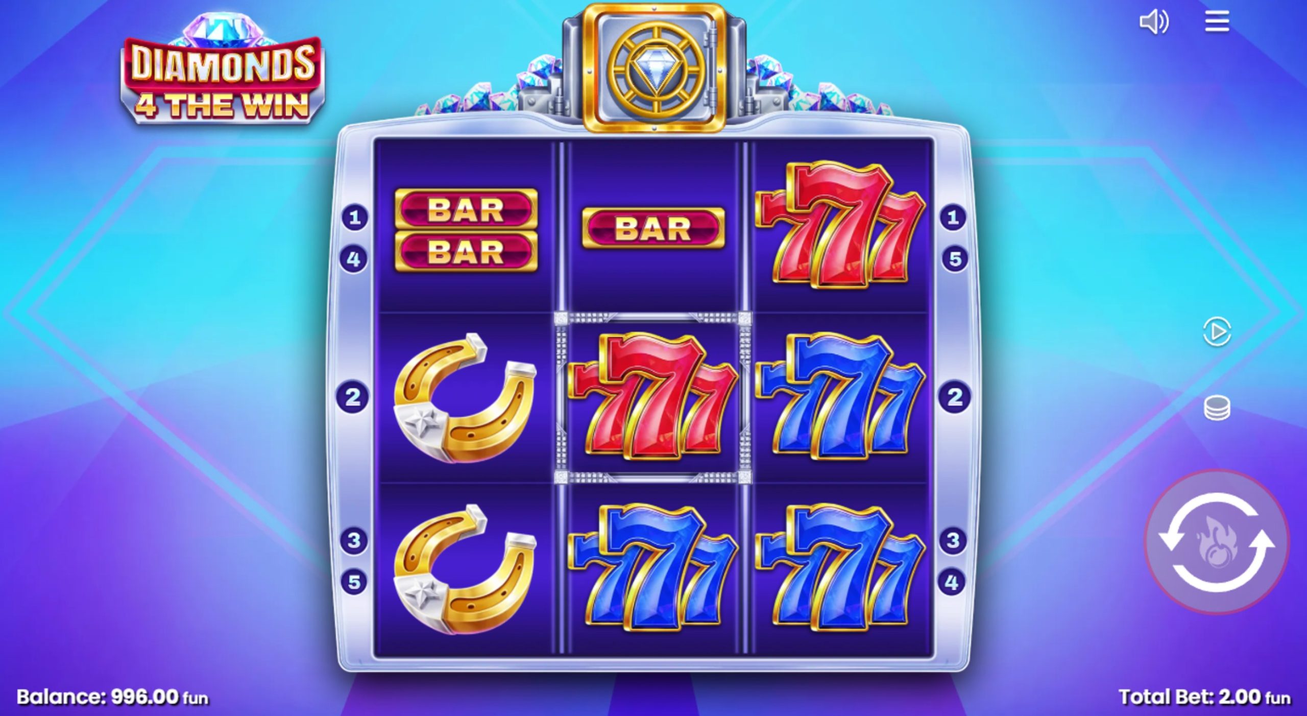 diamonds 4 the win slot