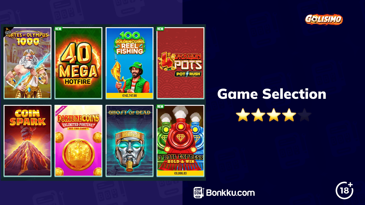 golisimo casino game selection