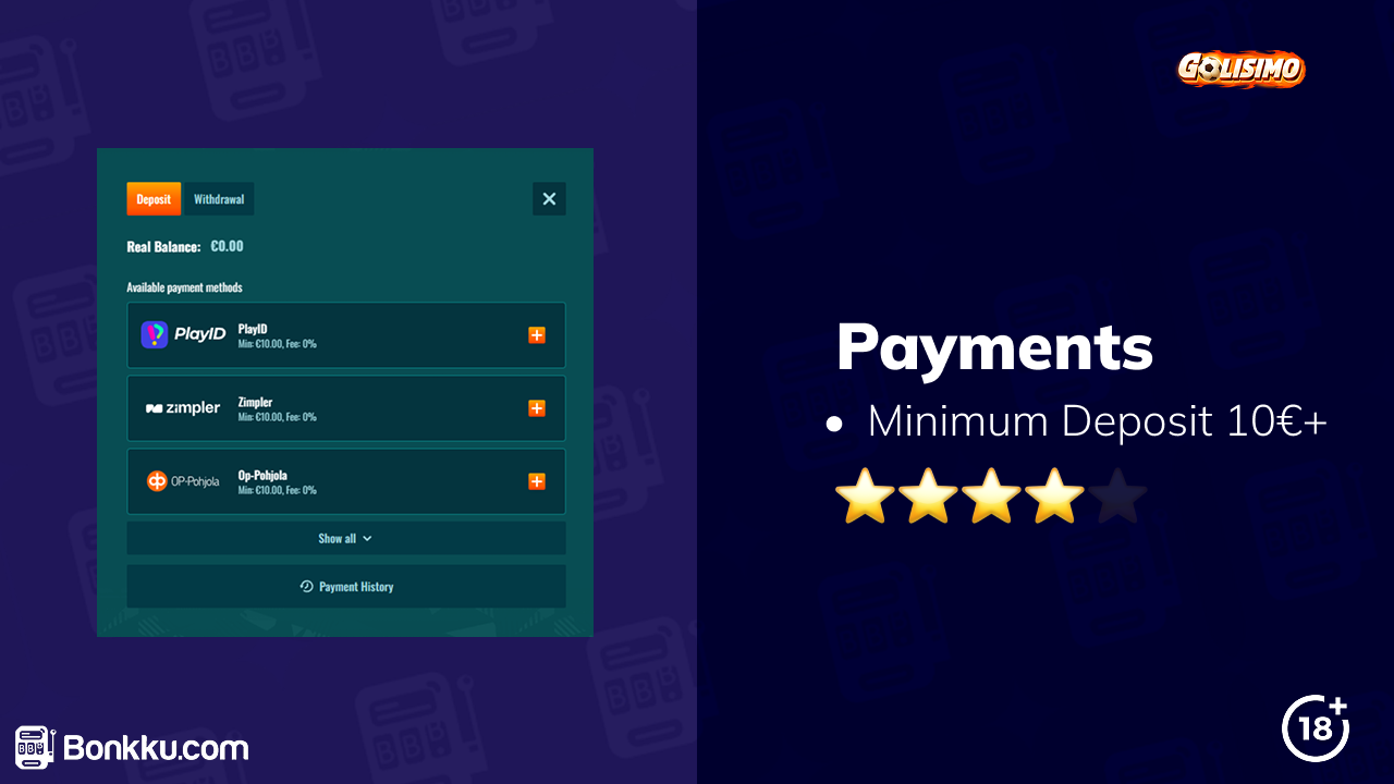 golisimo casino payments