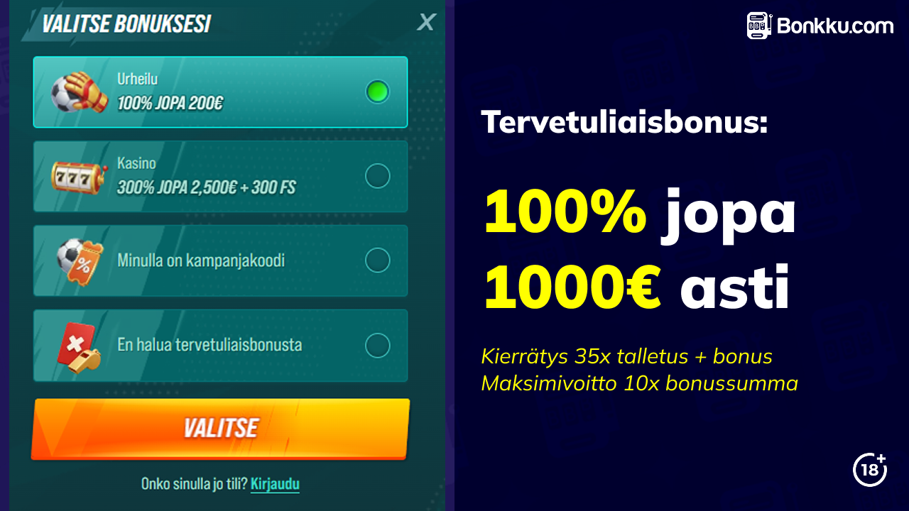 golisimo casino tervetuliaisbonus
